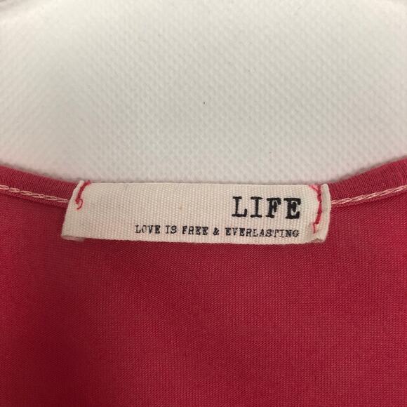 Y2K LIFE Top Juniors Large Cropped Relaxed Boxy Soft Casual Girl Retro Vintage - Picture 2 of 6